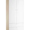 Kleiderschrank LENA_MERLE Eiche Riviera NB/ weiß matt