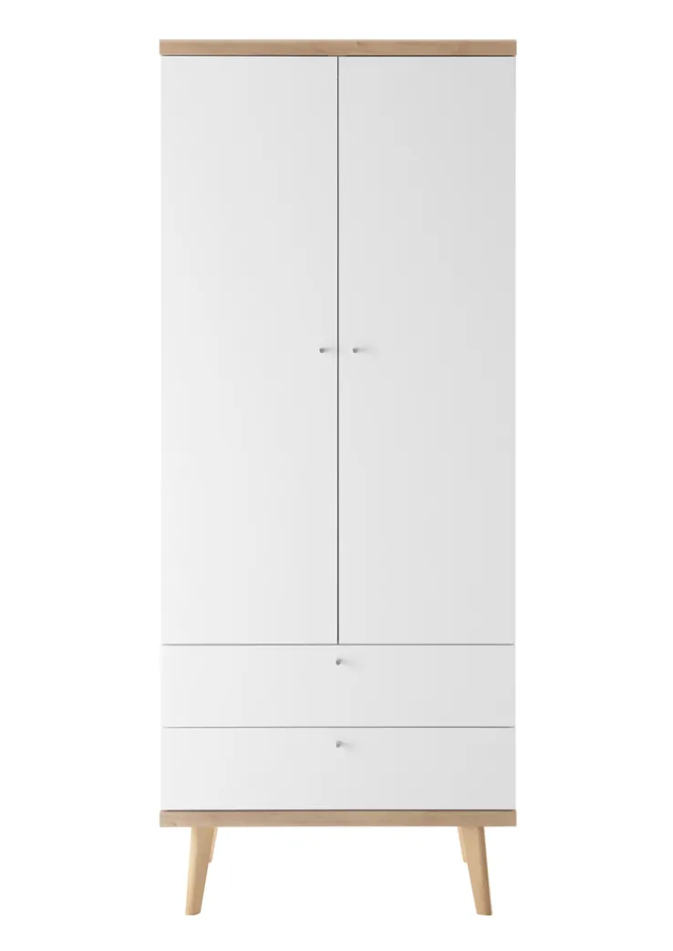 Kleiderschrank LENA_MERLE Eiche Riviera NB/ weiß matt