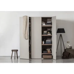 Kleiderschrank RENS 165 x 210 cm Kieselgrau