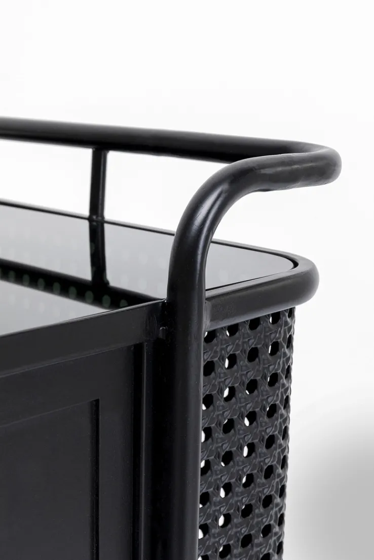 KARE DESIGN Kommode FENCE schwarz 80x80x40 cm