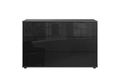 QUARTIER Kommode TENERIFFA grau/ schwarz