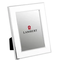 LAMBERT Bilderrahmen PORTLAND 13 x 18 cm silberfarbig /weiß