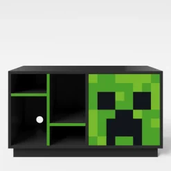 Lowboard MINECRAFT 108 cm schwarz/ grau/ grün