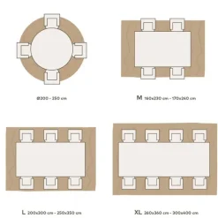 LUXOR living Nepalteppich PUNTUR 200 x 300 cm beige/braun