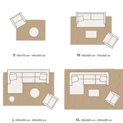 LUXOR living Schurwollteppich KUMARI 250 x 300 cm beige