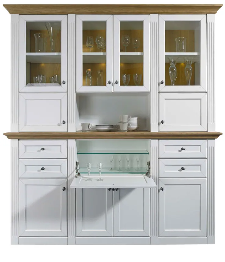 MAISONETTE Buffet weiß / Asteiche