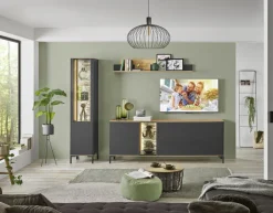 QUARTIER Möbelfüße COMO 4er-Set Metall schwarzgrau