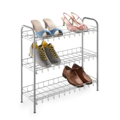 metaltex Schuhregal SHOE 3-Etg. silberfarbig