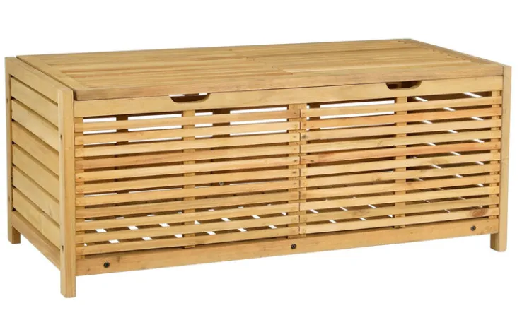 MICA DECORATIONS Aufbewahrungstruhe GLENWOOD braun