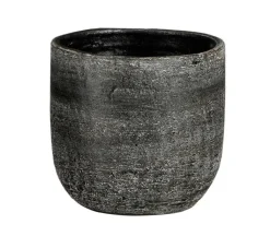 MICA DECORATIONS Übertopf RAVENNA 14 cm grau