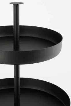 MICA DECORATIONS Etagere 2-stufig schwarz