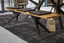 Musterring Sitzbank TAMINA schwarz /Eiche massiv