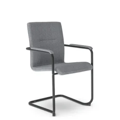 Nowy Styl Besucherstuhl RUMBA grau/ schwarz