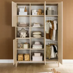 Kinder PAIDI Baby-Kleiderschrank MILA & BEN beige/ braun