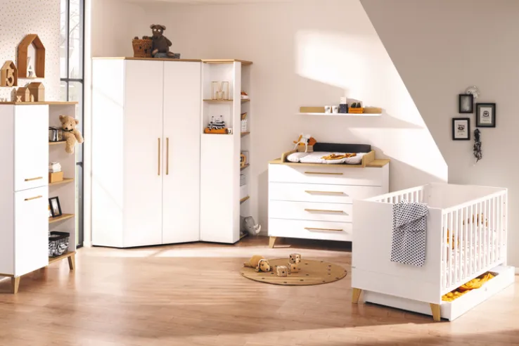 PAIDI Eck-Kleiderschrank OSCAR weiß