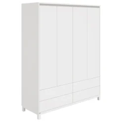 Kinder PAIDI Kinder-Drehtürenschrank OLLI weiß/ grau