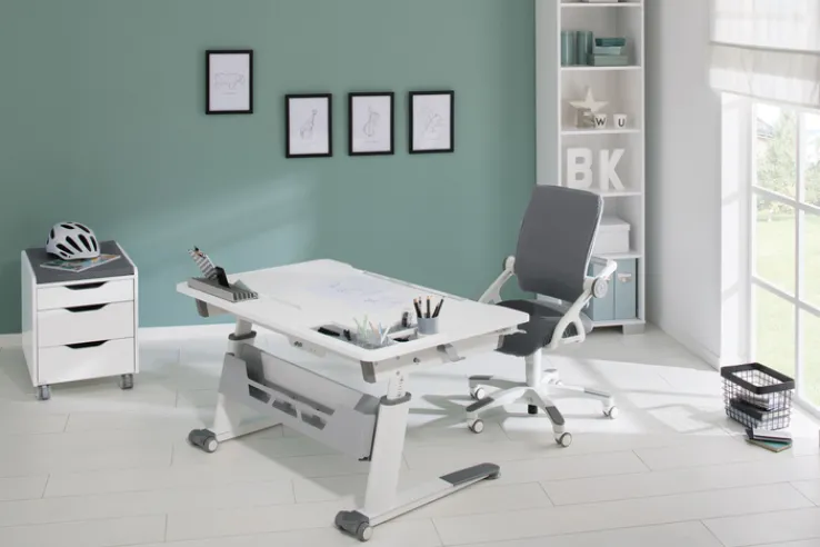 Kinder PAIDI Schreibtisch JARO Kreideweiß