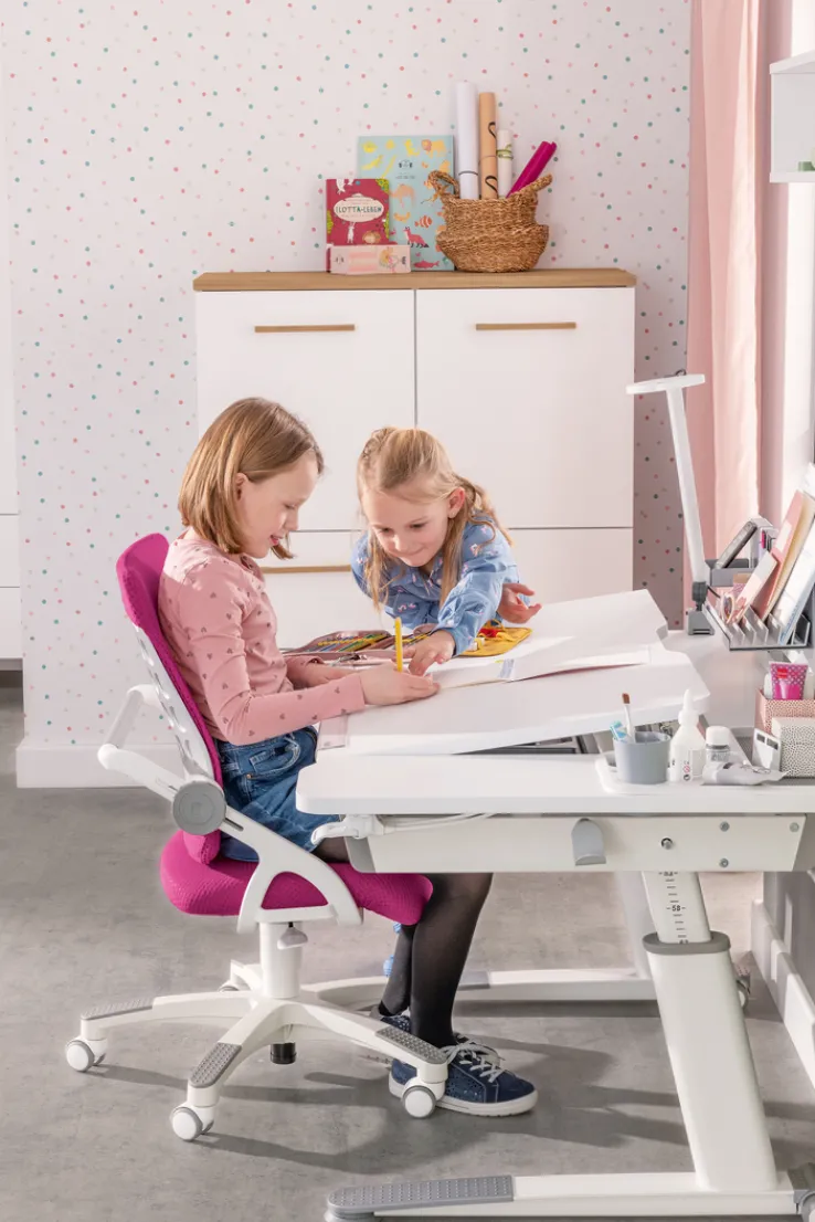 Kinder PAIDI Schreibtisch JARO Kreideweiß