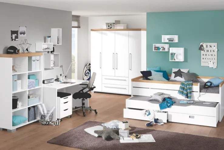 Kinder PAIDI Schreibtisch KIRA Kreideweiß