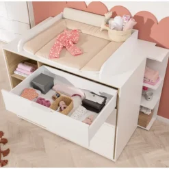 PAIDI Wickelkommode LIEVEN weiß/ braun