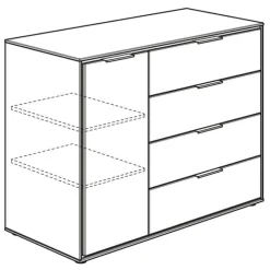 PAIDI Wickelkommode LIEVEN weiß/ braun