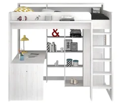 Kinder Parisot Hochbett HIGHER 1 weiß