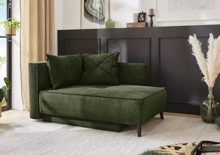 QUARTIER Recamiere RUBY grün