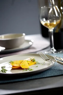 Ritzenhoff & Breker Dessertteller JASPER 6er Set taupebraun/ weiß