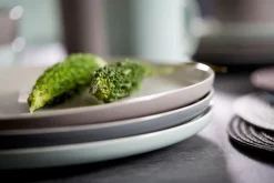 Ritzenhoff & Breker Dessertteller JASPER 6er Set taupebraun/ weiß