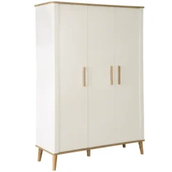 Kinder roba Kinder-Drehtürenschrank PAULINE weiß/ braun