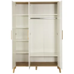 Kinder roba Kinder-Drehtürenschrank PAULINE weiß/ braun