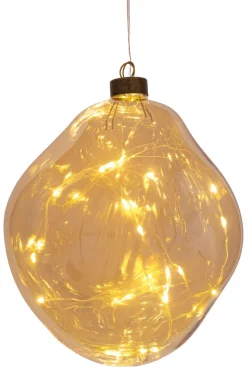 SAICO Deko Anhänger NUGGET6 15 cm amber-gold