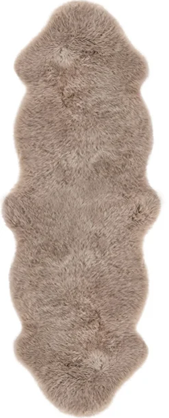 Schaffell UNIKAT OAKLAND II 60 x 160 cm taupe