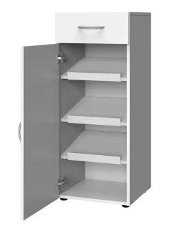 QUARTIER Schuhschrank 40 x 98 x 40 cm Holznachbildung weiß