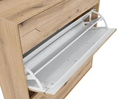 Schuhschrank PERADO 94 x 100 cm braun-Eiche Evoke Dekor