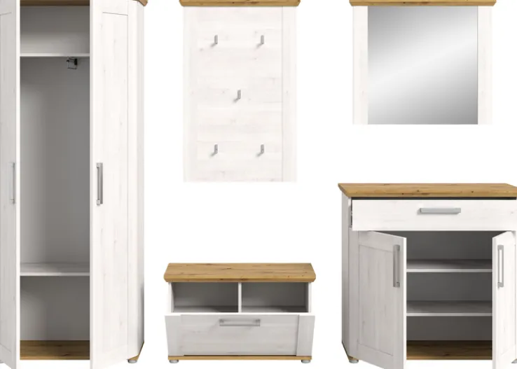 Schuhschrank VERONA Sibiu Lärche / Artisan Eiche NB