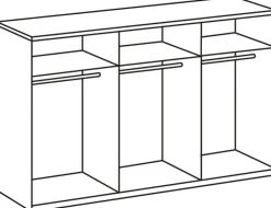 QUARTIER Schwebetürenschrank ERNIE weiß