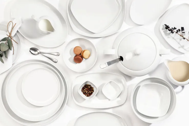 Seltmann Weiden Dessertschale LIDO WEIß eckig 2er Set