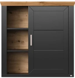 set one by Musterring Hängeschrank YORK 23 anthrazit /Eiche Artisan