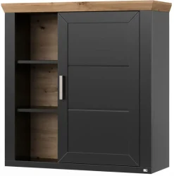 set one by Musterring Hängeschrank YORK 23 anthrazit /Eiche Artisan