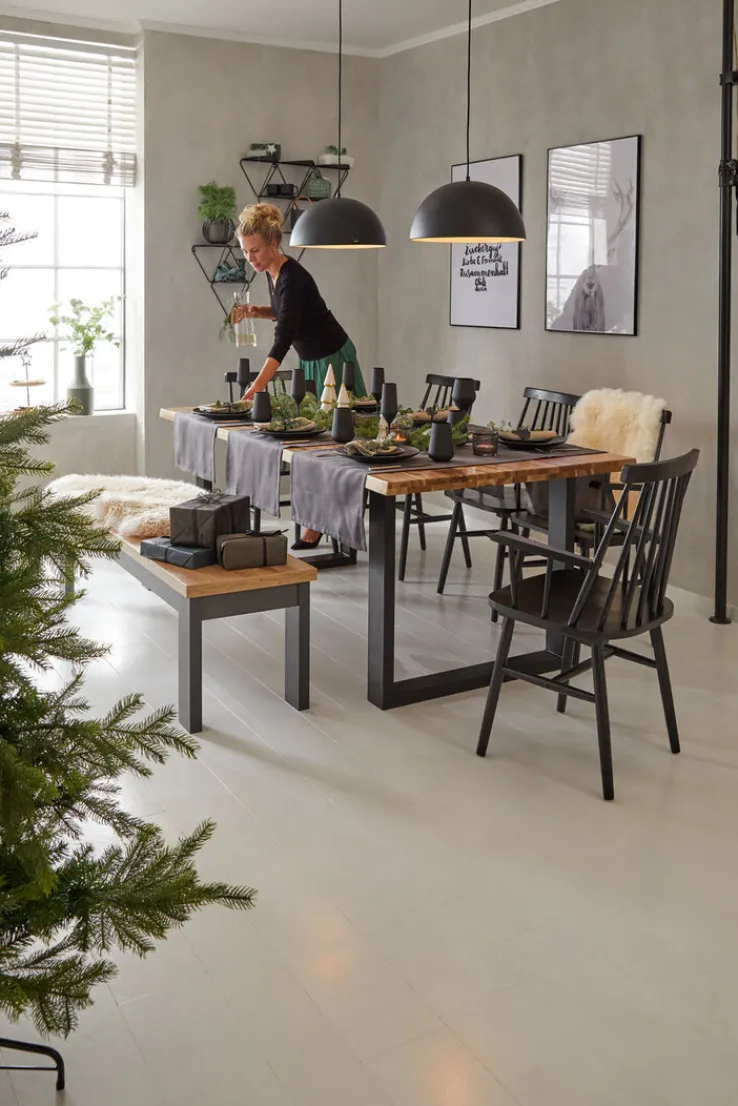 set one by Musterring Sitzbank YORK 61 anthrazit /Eiche Artisan