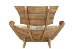 Sitzbank 145 x 99 x 65 cm Teak natur