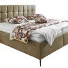 SYSTEMPOLSTER Polsterbett ALESSANDIRA 180 x 200 cm braun