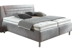 SYSTEMPOLSTER sleep Polsterbett ALESSANDRIA 180 x 200 cm silber
