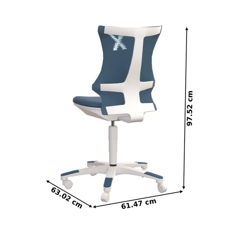 Topstar Schreibtischstuhl SITNESS weiß /petrolblau