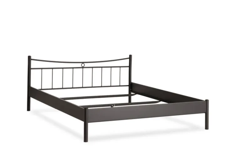 TRAUMWERKSTATT Metallbettgestell SVENJA 140 x 200 cm schwarz