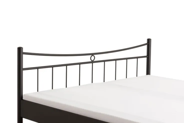 TRAUMWERKSTATT Metallbettgestell SVENJA 140 x 200 cm schwarz