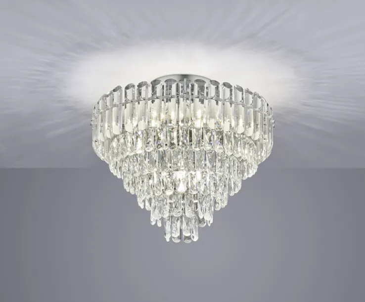 TRIO Deckenlampe TRS MALIZIA 58x49cm chromfarbig