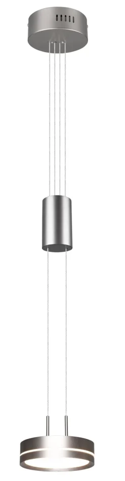 TRIO LED Pendelleuchte FRANKLIN 1-flg nickelfarbig