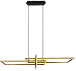 TRIO LED Pendelleuchte SALINAS messingfarbig